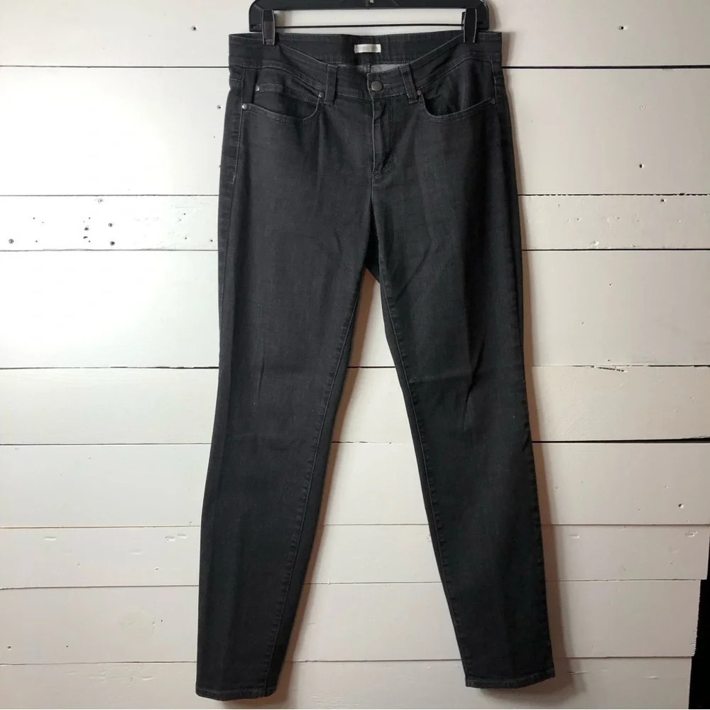 Eileen Fisher Vintage Wash Black Organic Cotton Jean Size 10